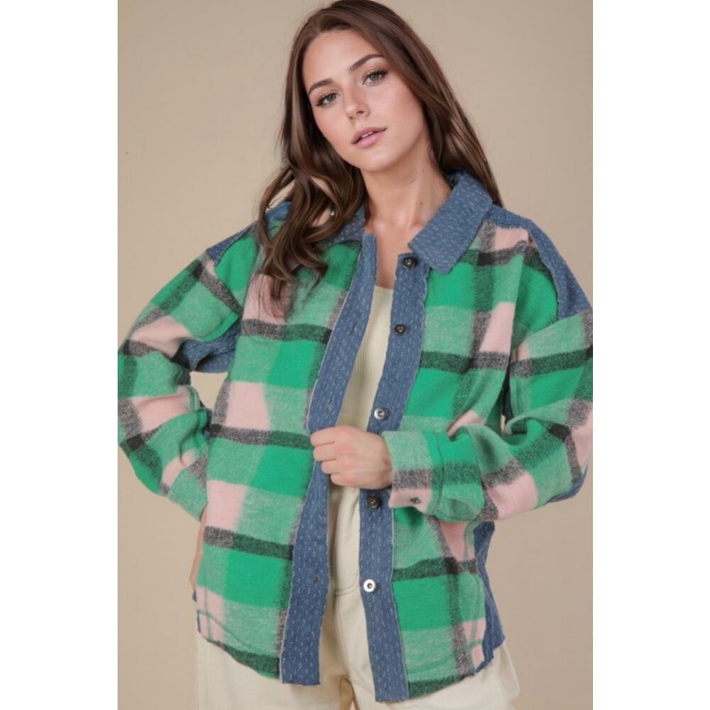 Very J - Button Down Shacket - image 1